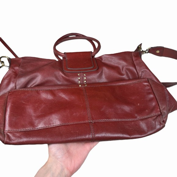 HOBO Sheila Large Leather Satchel Crossbody Handbag - Picture 9 of 16